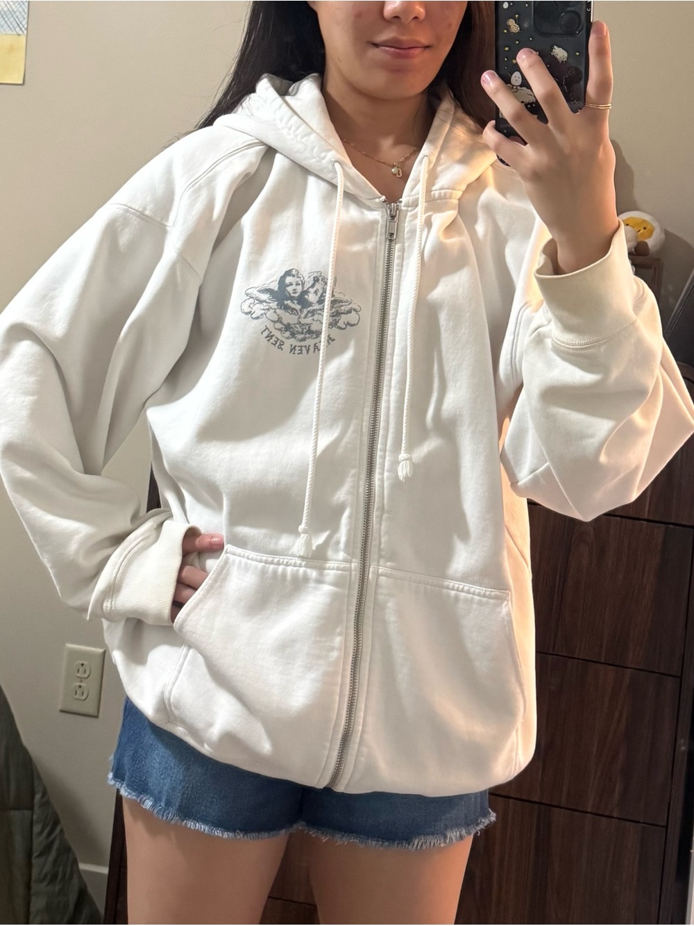 Brandy Melville Heaven Sent Christy Hoodie